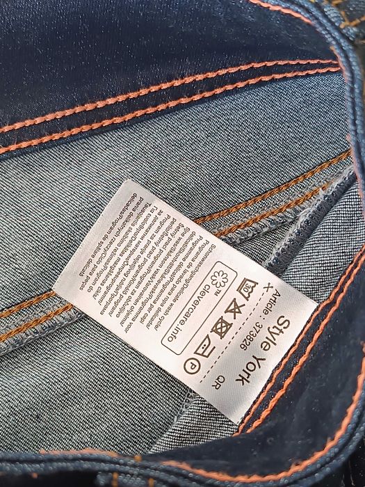 р 14/ євро 42 / 48-50 сині джинси штани стрейчеві вузькі скіні довгі