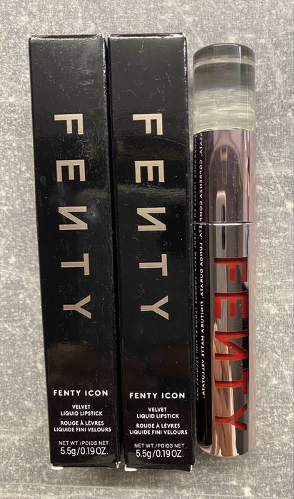 Long listing coverage liquid lipstick pomadka Fenty 01 the mvp