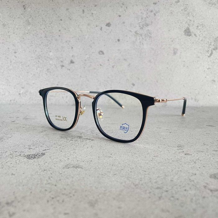Stylowe okulary oprawki komputerowe, zerówki, anti blue light, unisex