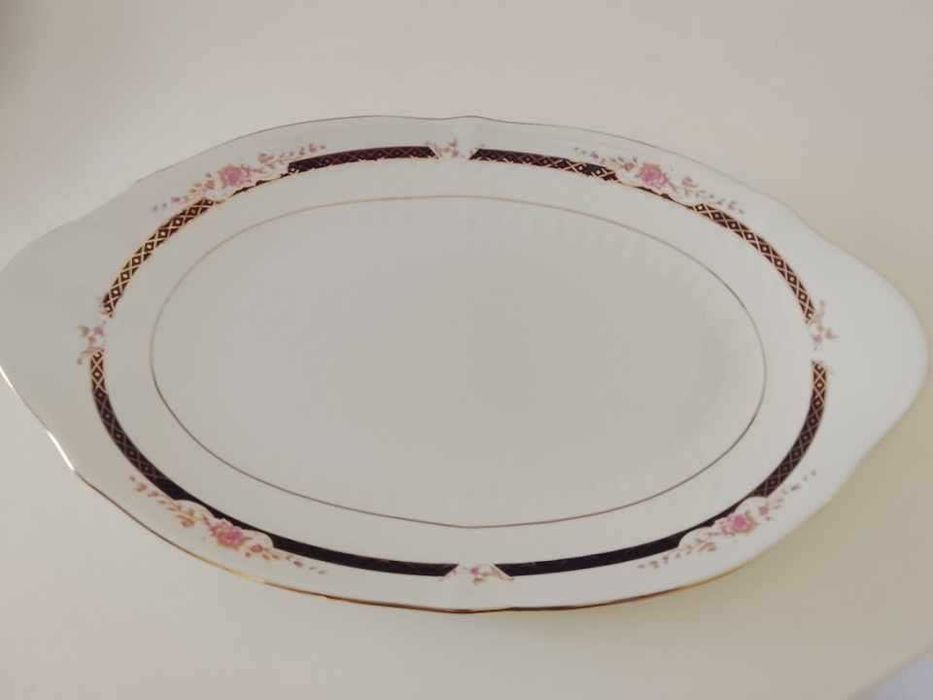 travessa de Porcelana Bávara "Erika" - Pintado a Mao
