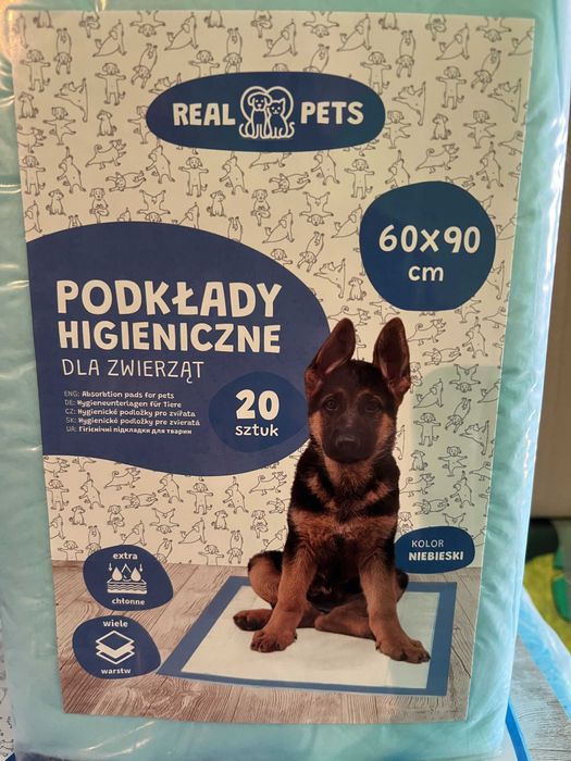 Podkład Maty Higieniczne dla Psa Nauka Sikania XL 60x90cm Grube 20 szt