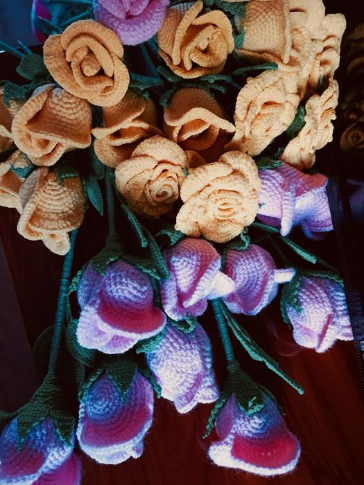 Роза розы  букет ручная работа