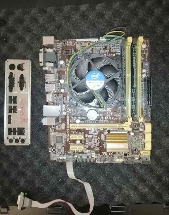 Asus b85m-g  + intel core i3+ ddr3 + бж