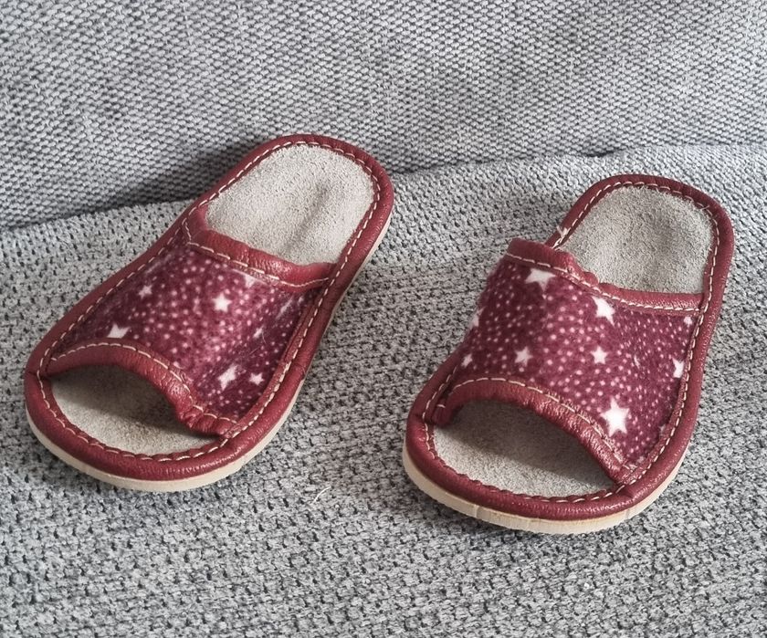 Papucie dziecięce dla dziewczynki, wkladka 15cm