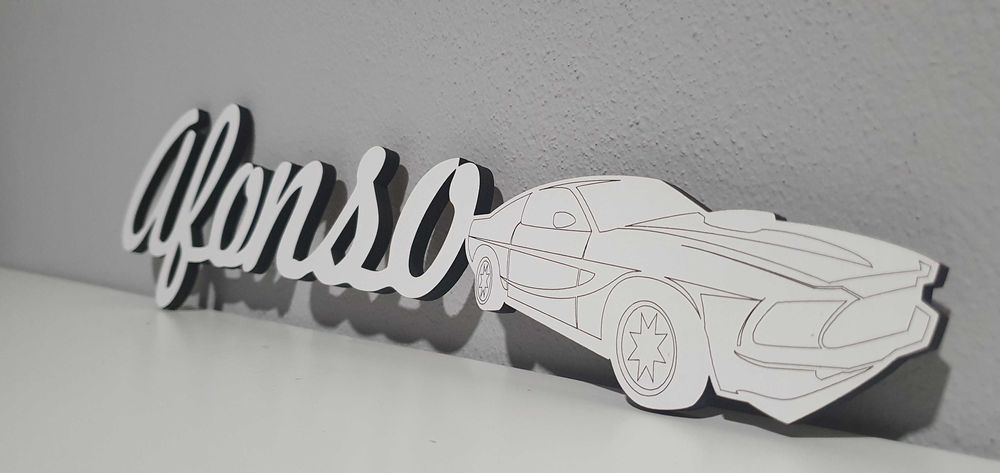 Nomes personalizados para porta ou parede