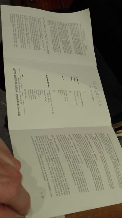 Programa Teatro Águia D´Ouro 1945 Maestro Enrique Jordá