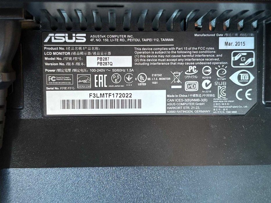 Monitor Asus 4k 60HZ