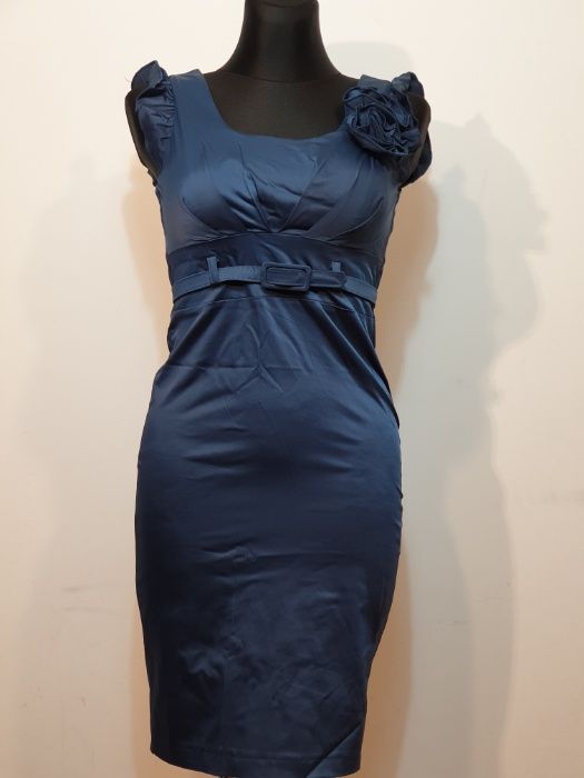 95 Błękitna Nowa Piękna Sukienka r.36