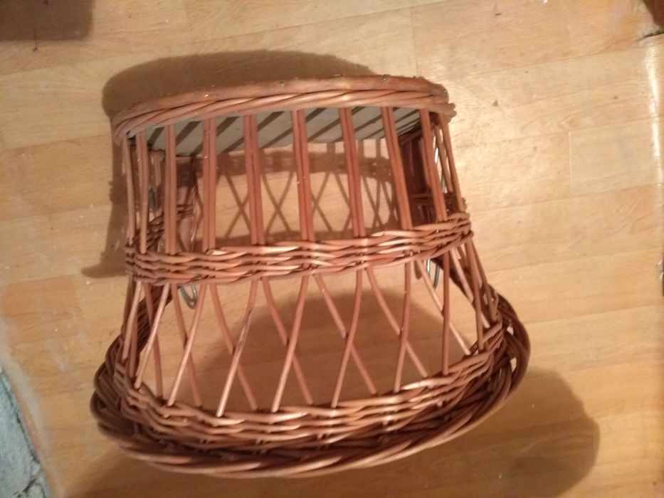 Siodełko wiklinowe na kierownik roweru PRL