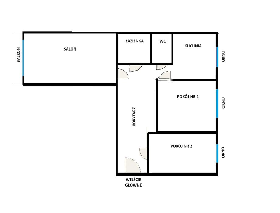 mieszkanie 61 m² z pięknym widokiem ul. Korfantego Mysłowice