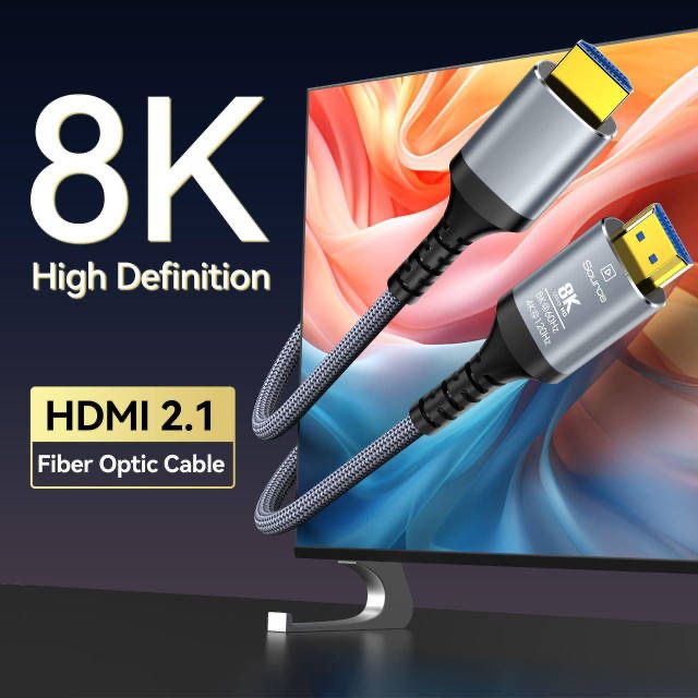 Оптоволоконний HDMI кабель довжина 5 метрів  8K60Hz 4K120Hz