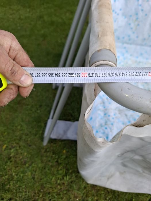 Sprzedam basen 170x380 wysoki 120 z drabiną