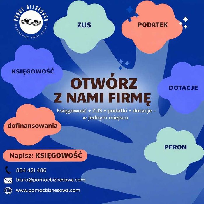 Księgowość Toruń i ONLINE/JDG /VAT/ZUS/JPK/kadry i płace/PIT zagranica