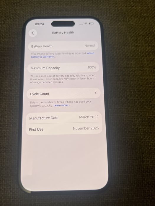 Iphone 15 128gb, 100% bateria, gwarancja
