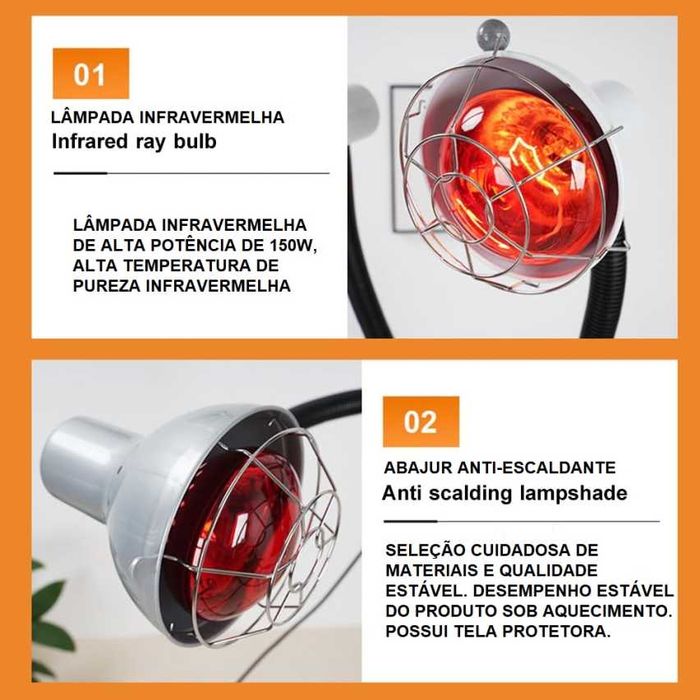 Luz de Secagem de Cabelo e Tratamento Infravermelho NOVA