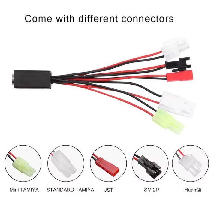 Carregador bateria 2.4V a 12V