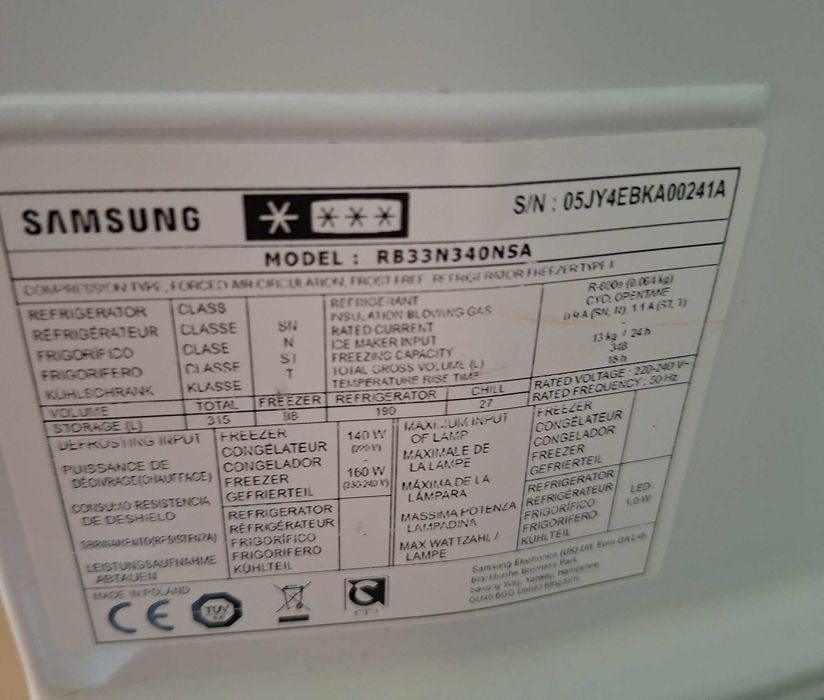 Lodówka Samsung NoFrost