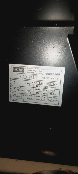 Spawarka mig Güde 190 kombi