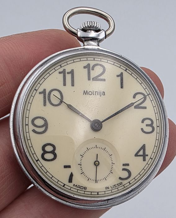 Mołnia Molnija zegarek kieszonkowy radziecki USSR CCCP  vintage