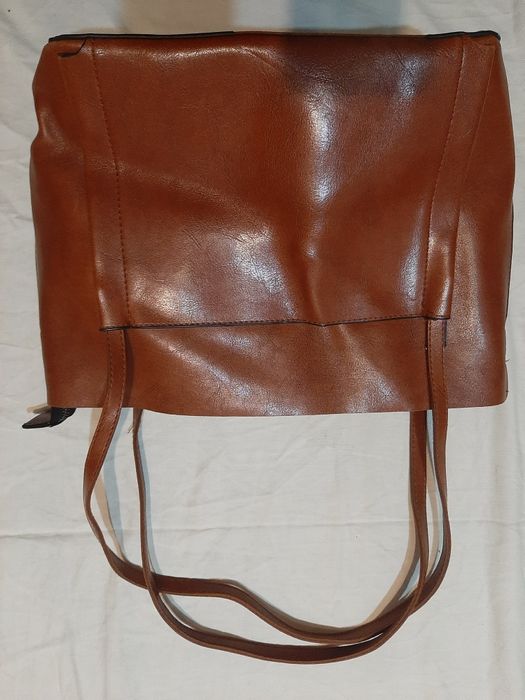 Torba, torebka damska, brązowa, skórzana