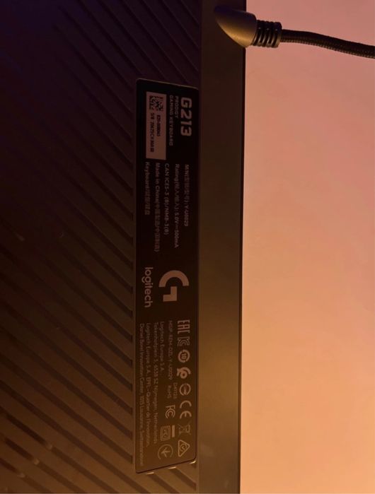 klawiatura gamingowa logitech 213 rgb membranowa