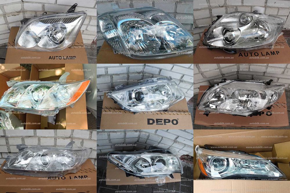 Фара Toyota Aqua, Avensis, Auris, Camry, Corolla, Yaris, Prius, Sienna