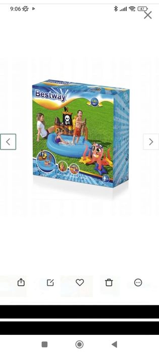 Nowy basen statek piracki