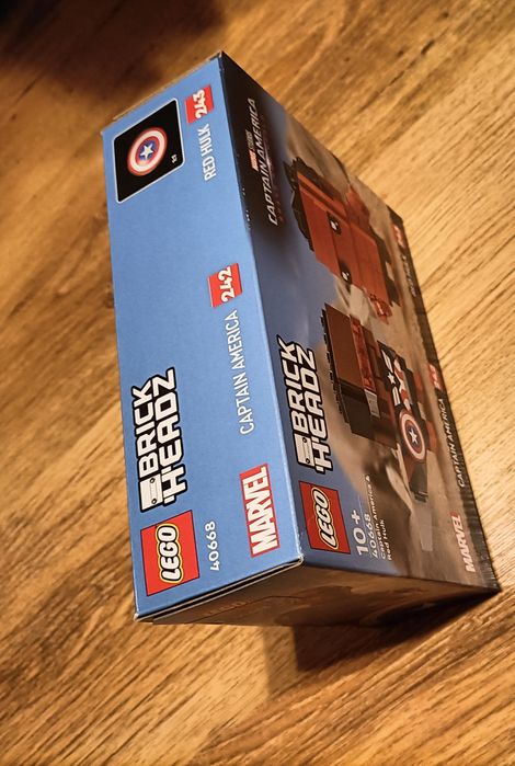 Nowe LEGO 40668 BrickHeadz Kapitan Ameryka i Czerwony Hulk.