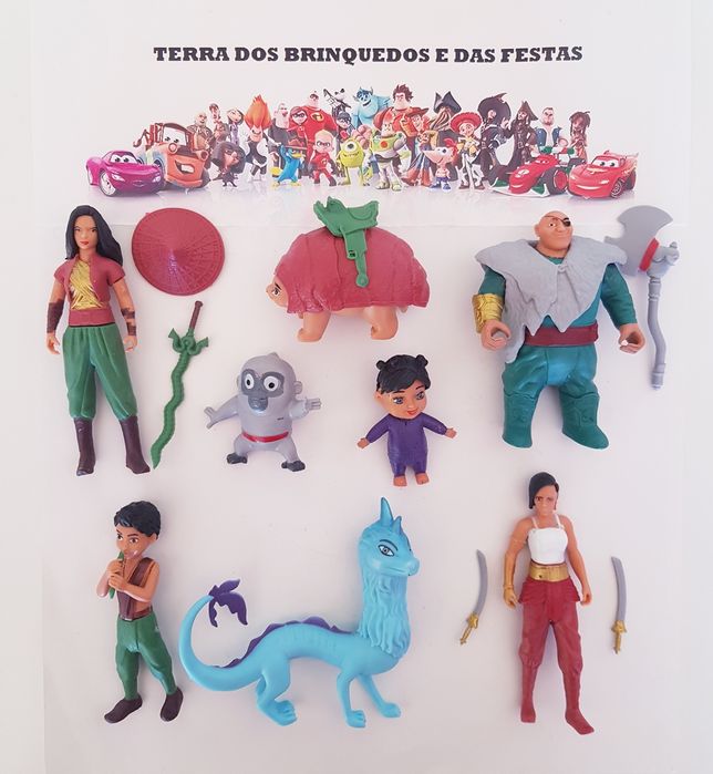Conjunto 8pcs Raya e o último Dragão Disney (Portes Incluidos)