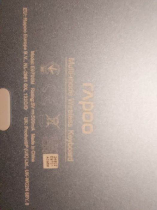 Teclado Rapoo wireless – funcional (ler descrição)