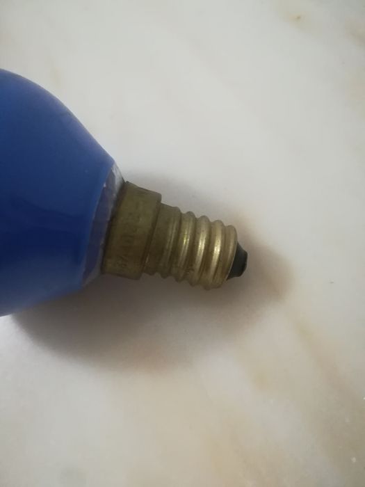 Lâmpada azul vintage