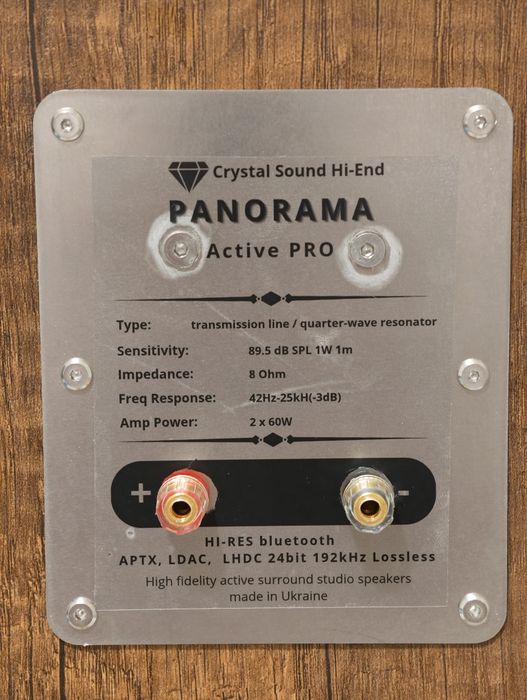 Colunas Ativas Crystal Sound  Panorama bluetooth  APTX, APTX HD, APTX-LL,