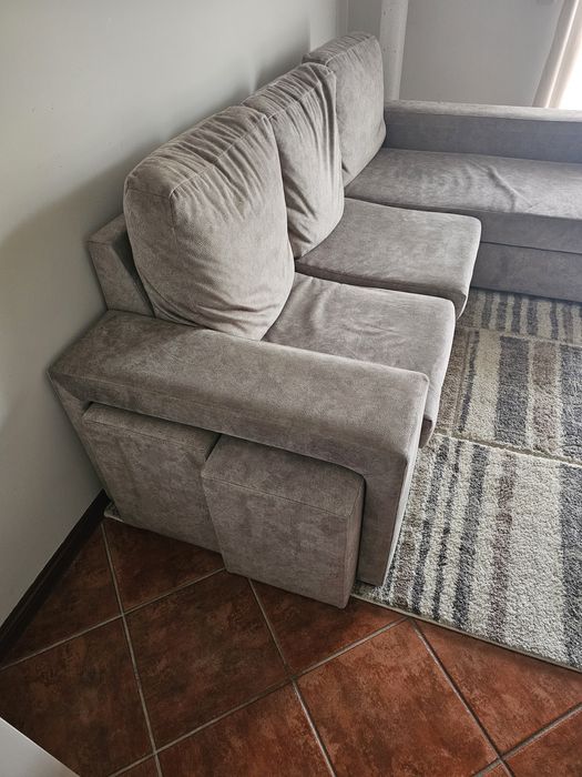 Sofá 2 lugares + chaise longe