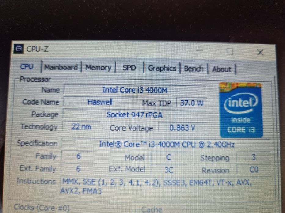 Portátil Lenovo i3