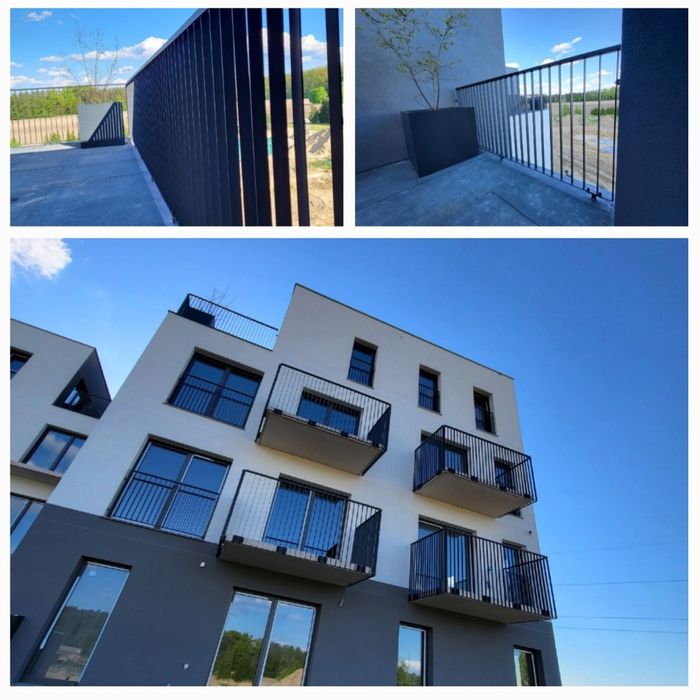 Balustrada metalowa.