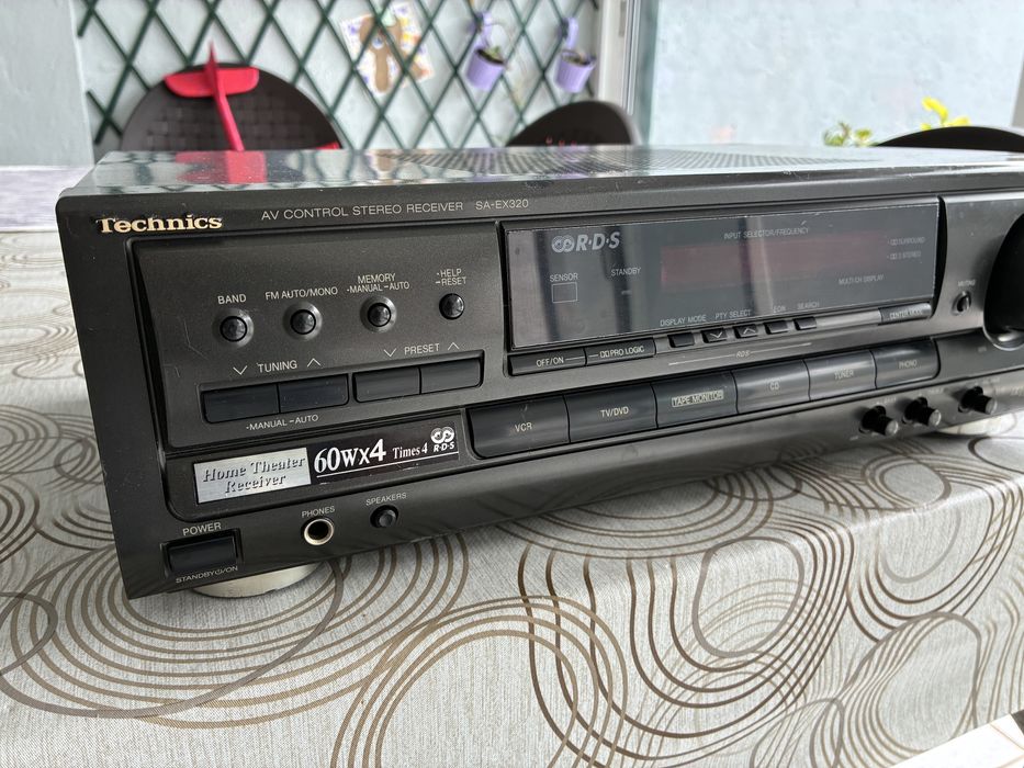Amplificador Receiver Radio Technics SA EX 320 160W  som phono
