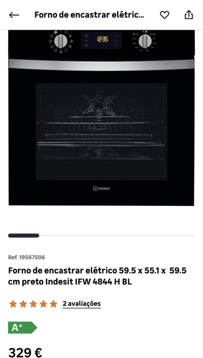 Forno Elétrico de Encastre Novo (Nunca Usado)