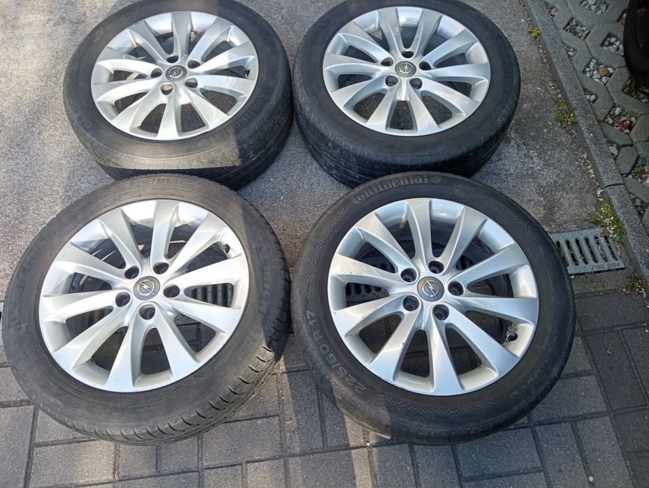 Opel Astra J, Zafira C felgi aluminiowe 17 cali oryginał, opony gratis