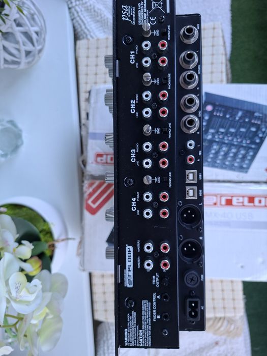 Mikser DJ Reloop RMX-40 USB, 4-Kanałowy,  Efektorr