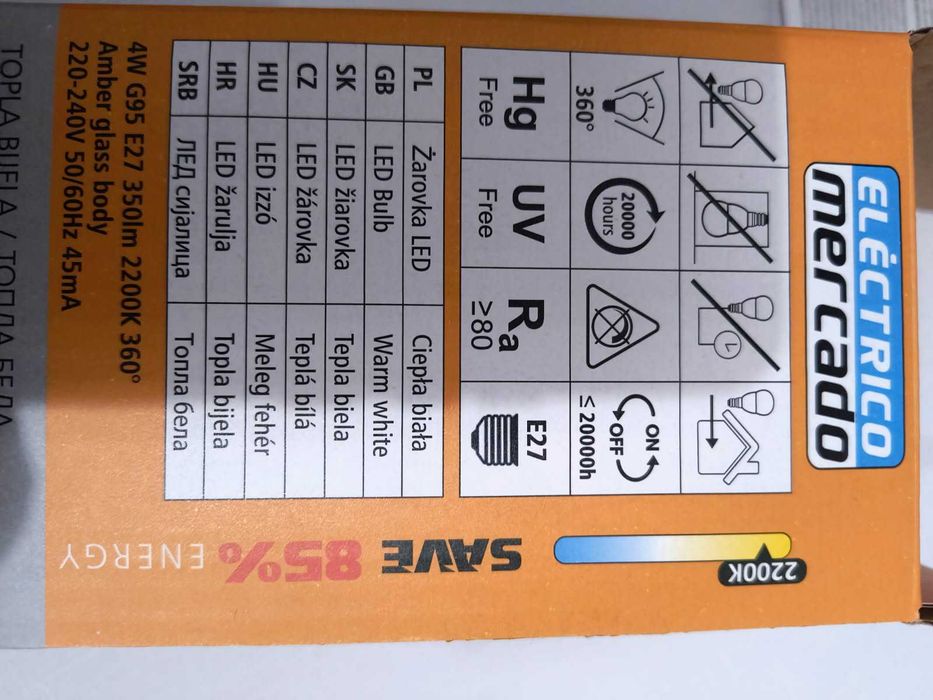Żarówki dekoracyjne Electrico mercado 1 szt