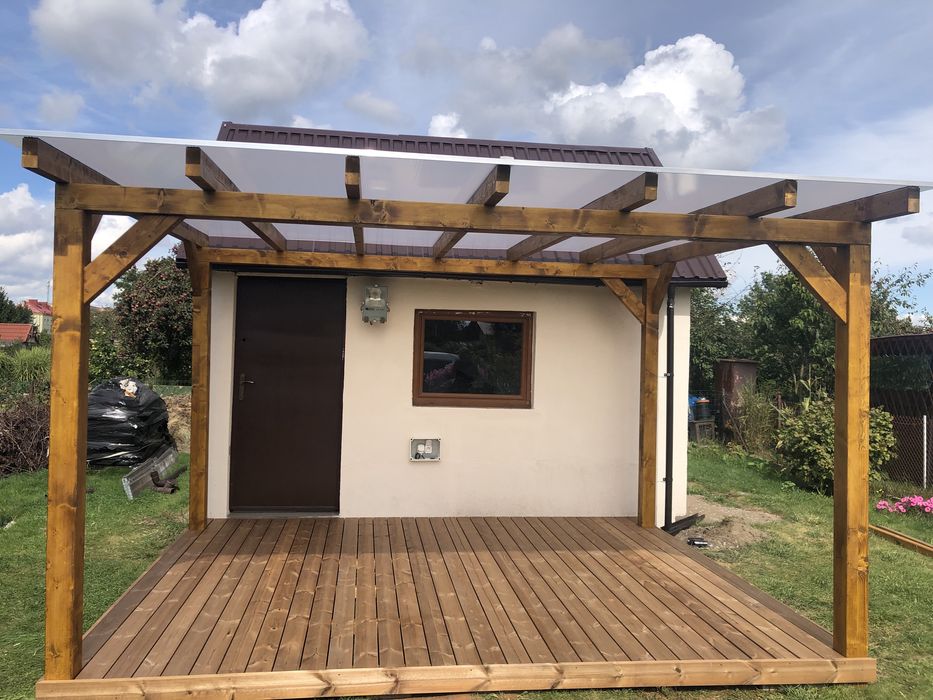 Tarasy, zadaszenia, altany, wiaty, domki, drewutnie