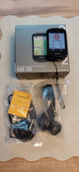 Licznik Garmin Edge 830 dotykowy.