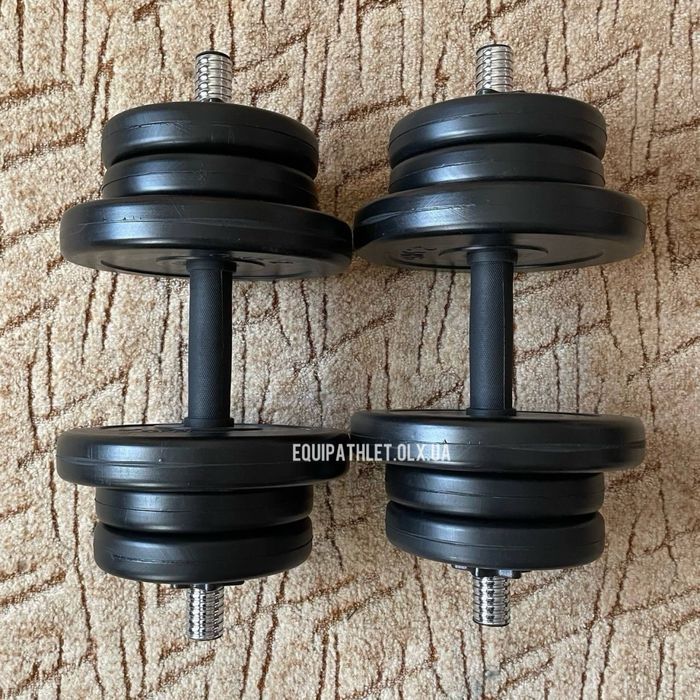Розбірні гантелі 1шт 2шт по 10,16,21,26 КГ гантель Разборные  гантели