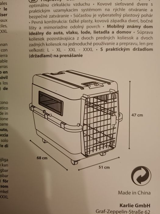 Transporter dla zwierząt