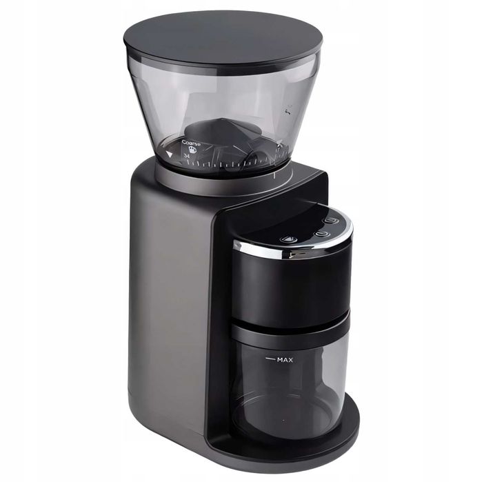 Elektryczny Młynek Do Kawy 180W Żarnowy Automatyczny + 52 Poziomy