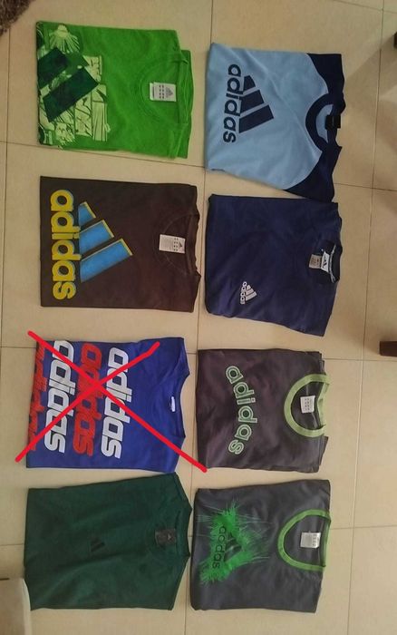 7 T-shirts adidas homem