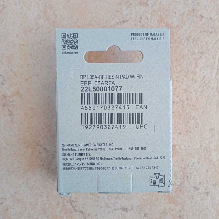 Pastilhas de travão de disco Shimano BP-L05A-RF