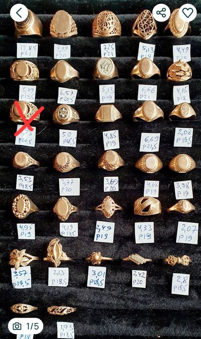 В продаже золотые изделия производства СССР