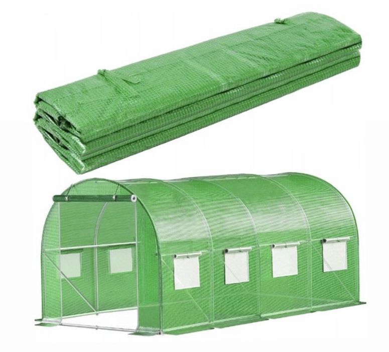 FOLIA Poszycie na TUNEL FOLIOWY Ogrodowy 400x250 4x2.5 Gruba Szklarnia