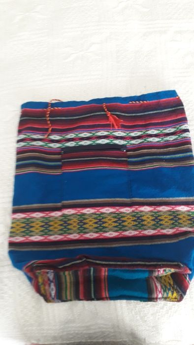Saco/mochila em algodão